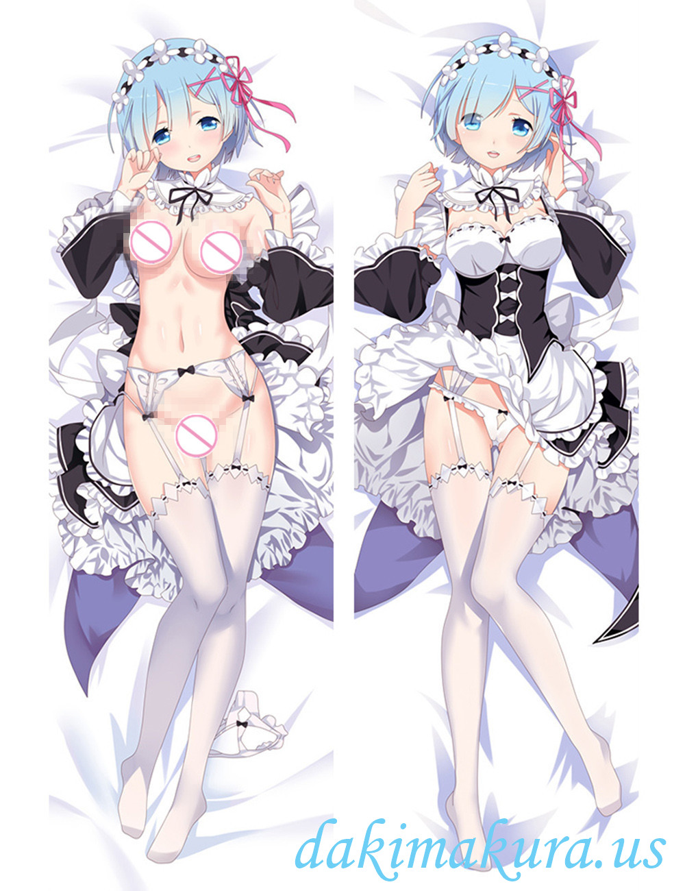 Rem - Re Zero Anime Dakimakura Japanese Love Body Pillow Cover